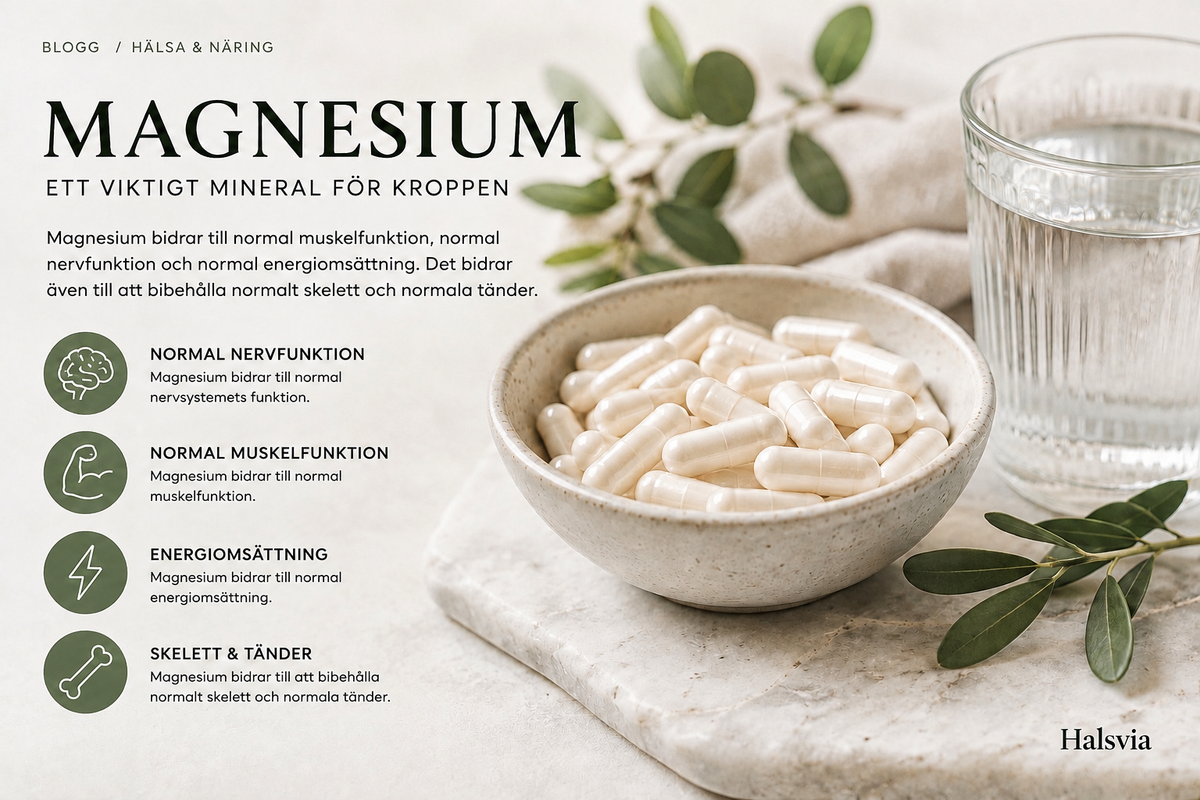 Magnesium ett viktigt mineral för kroppen